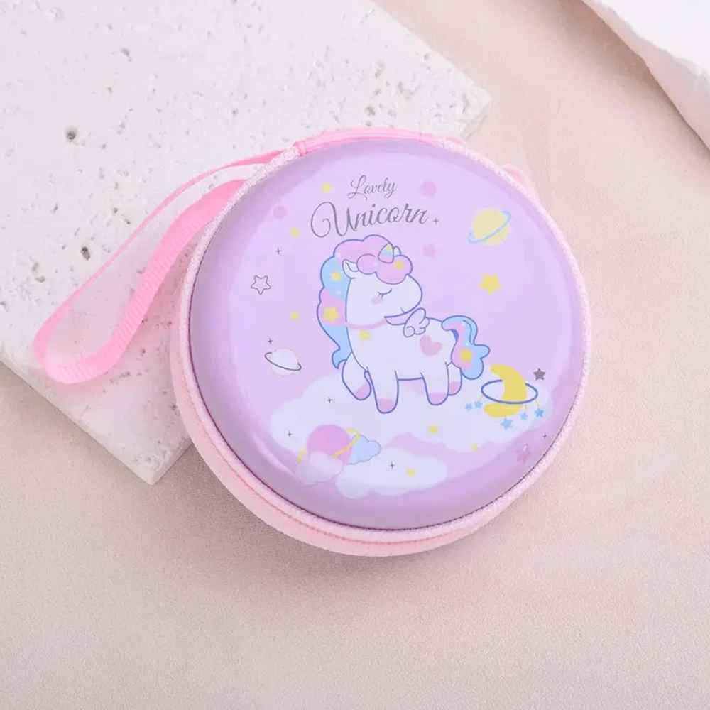 Set di orologi in silicone illuminato con unicorno stile caramello carino e bracciale pony: borsa per il trucco giocattolo gratuita inclusa