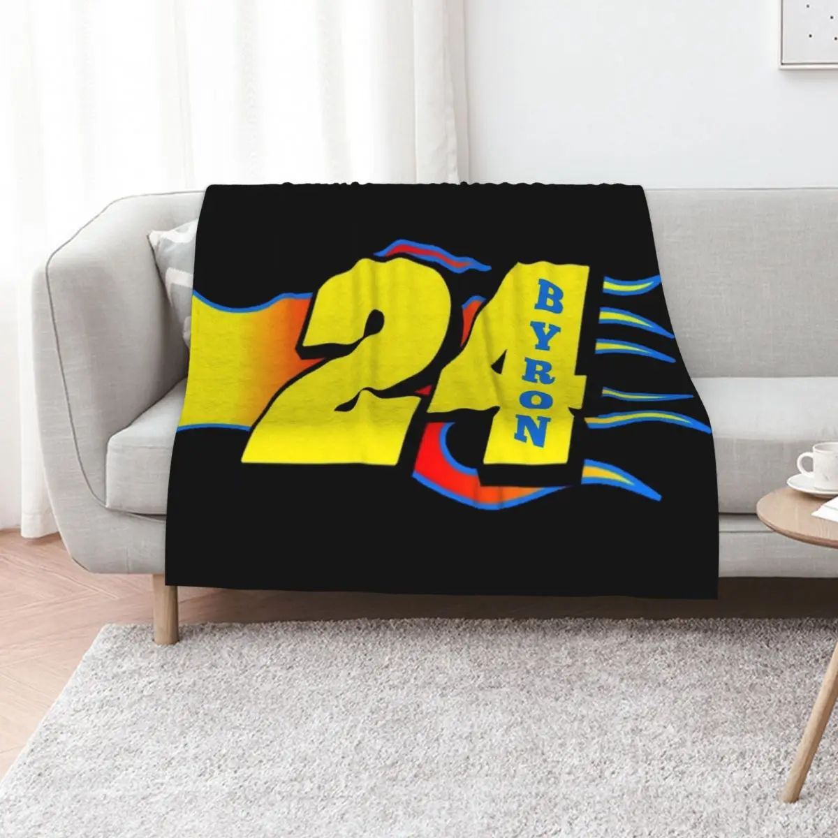 

Byron 24 Flames Throw Blanket Retros Kid'S Sofa Beach Blankets