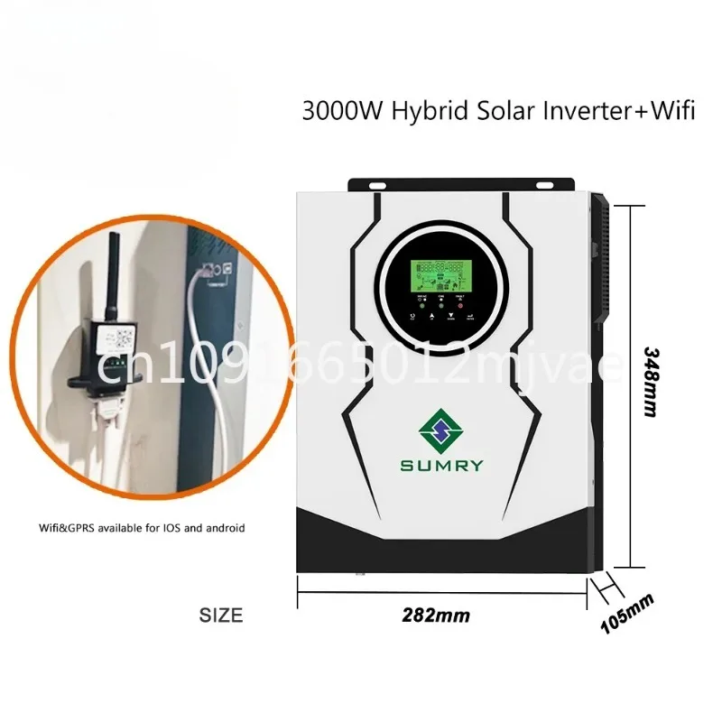 SM Hybrid Solar inverter 1800W 3000W 12V 24V to 220v 80A MPPT Solar Power AC Inverter