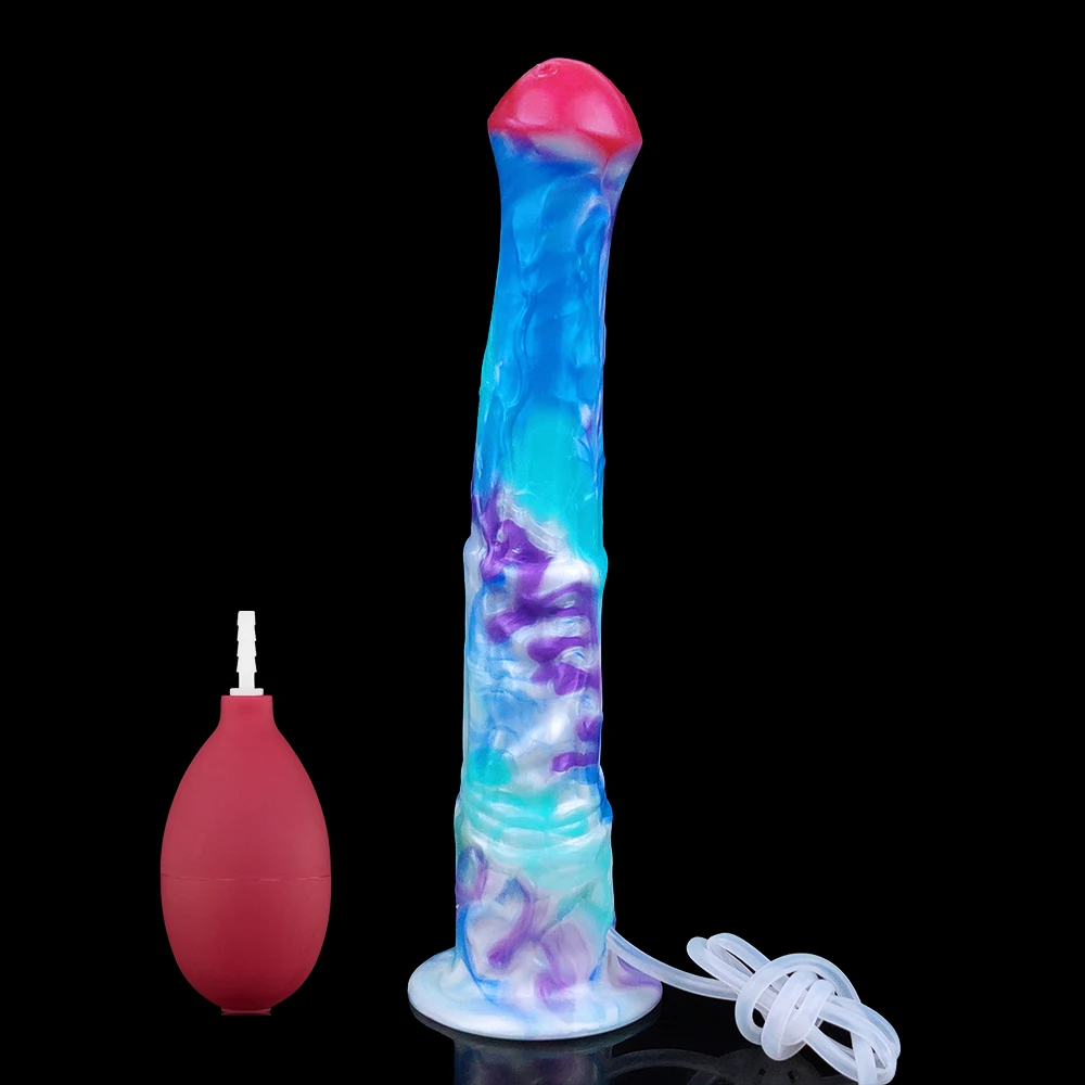 FAAK الخيال الحصان القذف دسار مع شفط كأس التدفق القضيب سيليكون طويل الشرج ألعاب جنسية للرجال والنساء