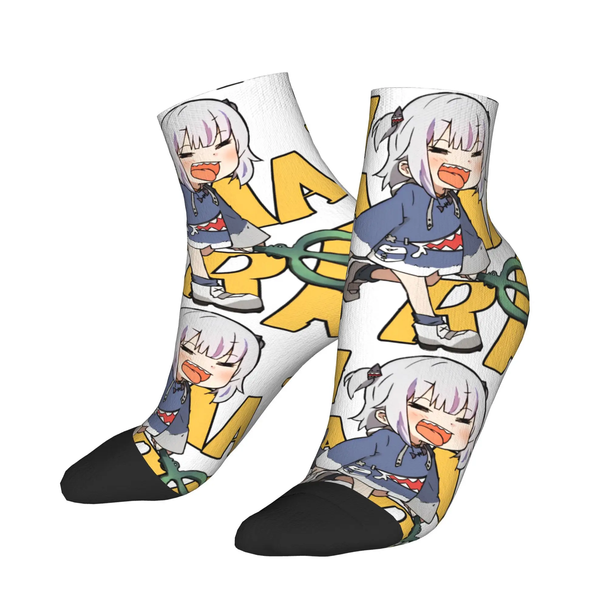 

Gawr Gura Cute Casual Socks For Women Men Fashion High Quality Ankle Socks Summer Running Custom Non Slip Sock