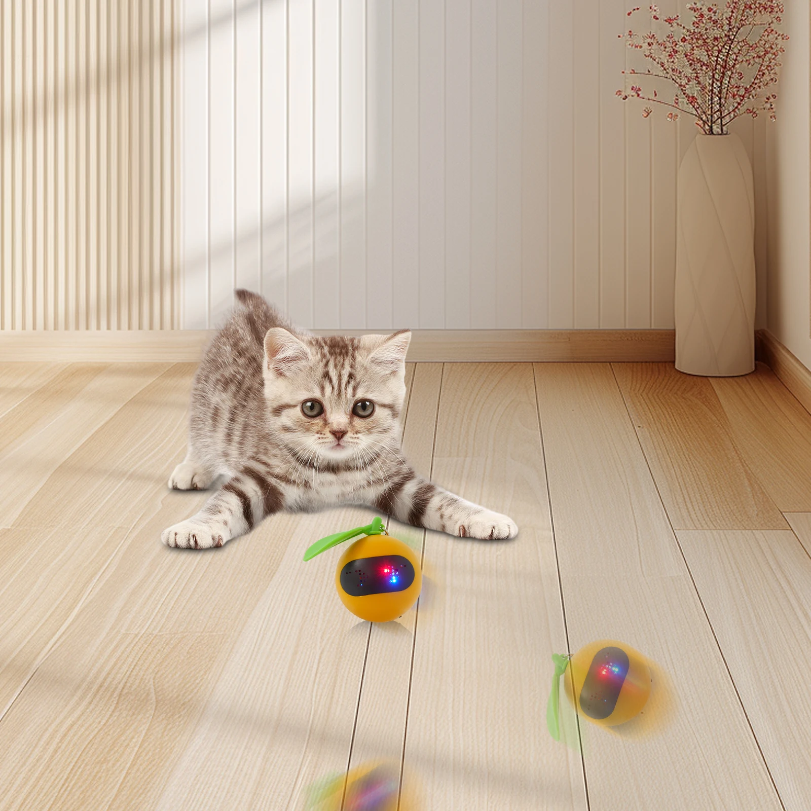 

Интерактивная игрушка для кошек, электрический движущийся мяч, автоматический катящийся мяч, игрушка для кошек