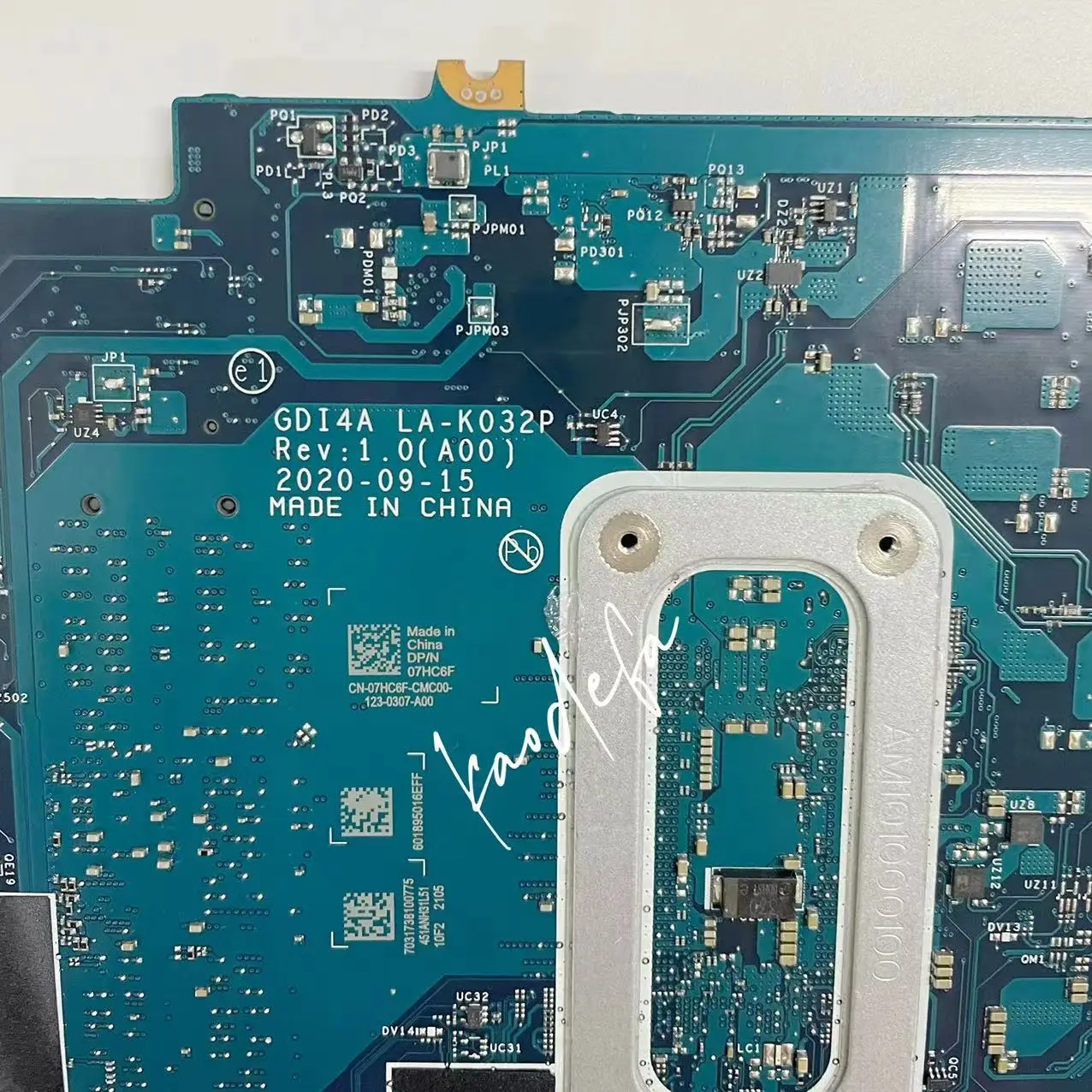 Imagem -06 - Placa-mãe La-k032p 0x9tx0 X9tx0 para Dell Vostro 3400 Núcleo Intel Cn0x9tx0 Srk08 Ddr4 I31115g4 7hc6f