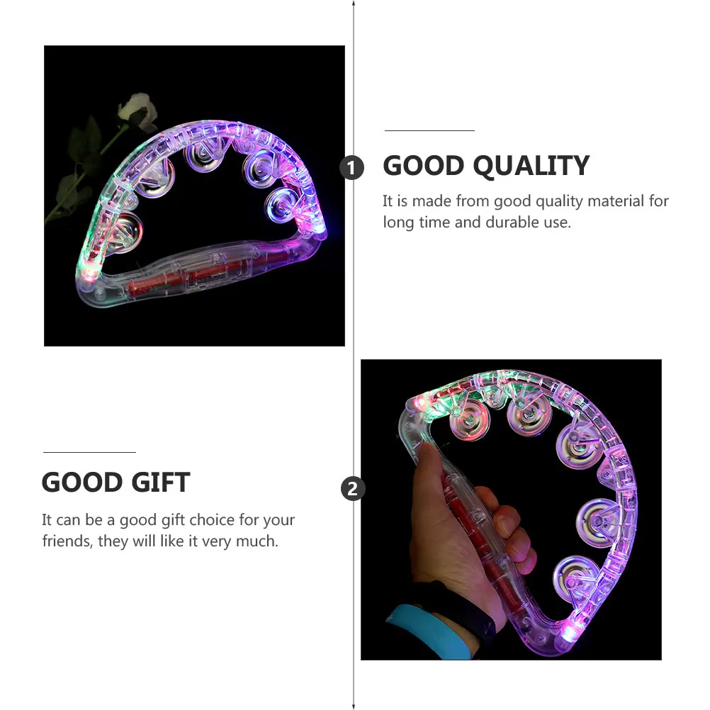 빛나는 손 반지 작은 종 핸드벨 어린이를위한 핸드벨 딸랑이 손 어린이