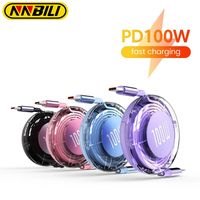 NNBILI 100W Type C to Type C Cable PD Fast Charging USB C to USB C For IPhone 15 Pro Samsung iPad Quick Charge Shrink Data Cable