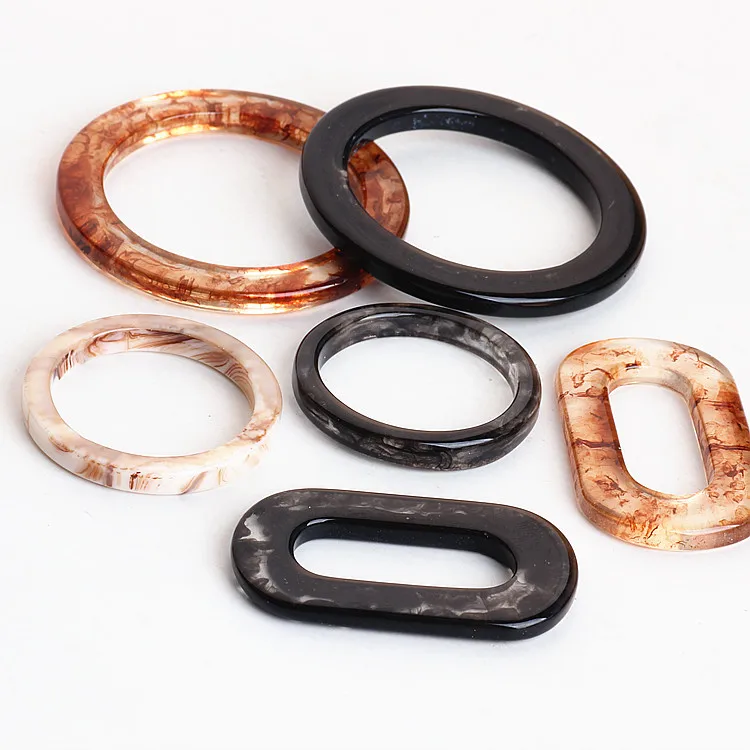 DIY jewelry accessories Japan and South Korea acetic acid large circle ring oval ring earrings  material pendant