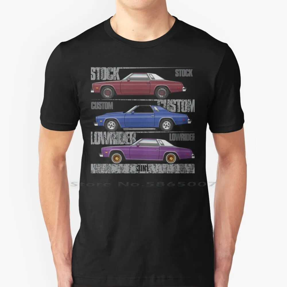 3in1 T Shirt 100% Cotton 1976 66 1977 Oldsmobile Cutlass Brougham 350 455 Salon Coupe Rocket V8 American Muscle Car Top Turbo