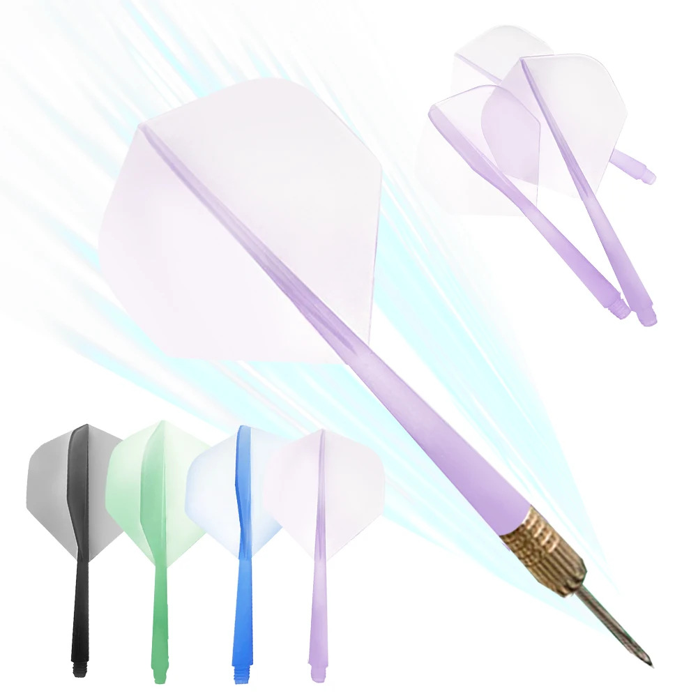 3 قطعة رحلات رمي السهام المتكاملة والأعمدة المضادة للسقوط المهنية السهام البلاستيكية المتكاملة دارت رمح والرحلات الجوية دارت الملحقات