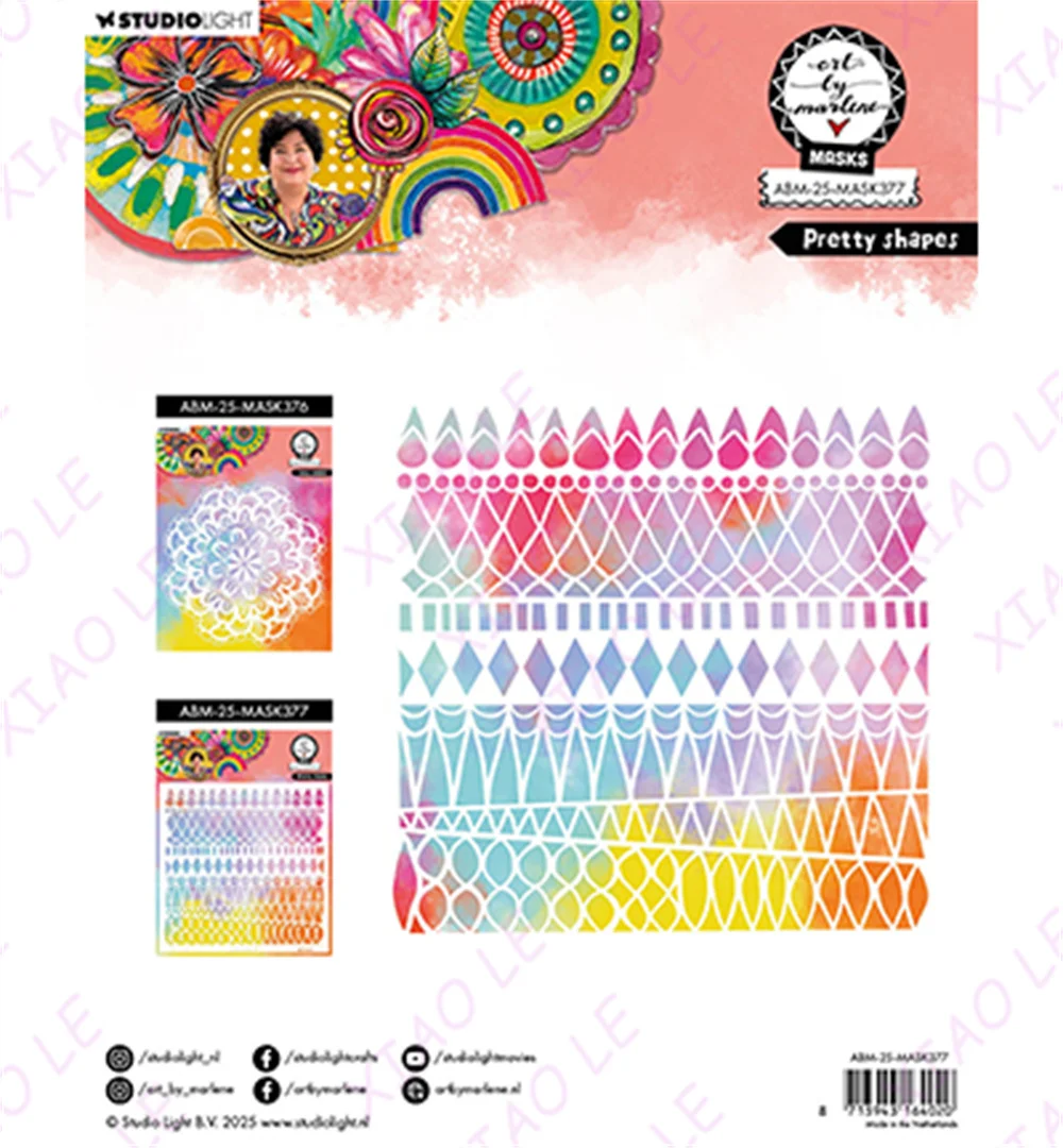 

Newest Pretty Shapes Decor DIY Layering Stencils Graphics Painting Scrapbooking Stamp Ornament Album Embossed Template Reusable