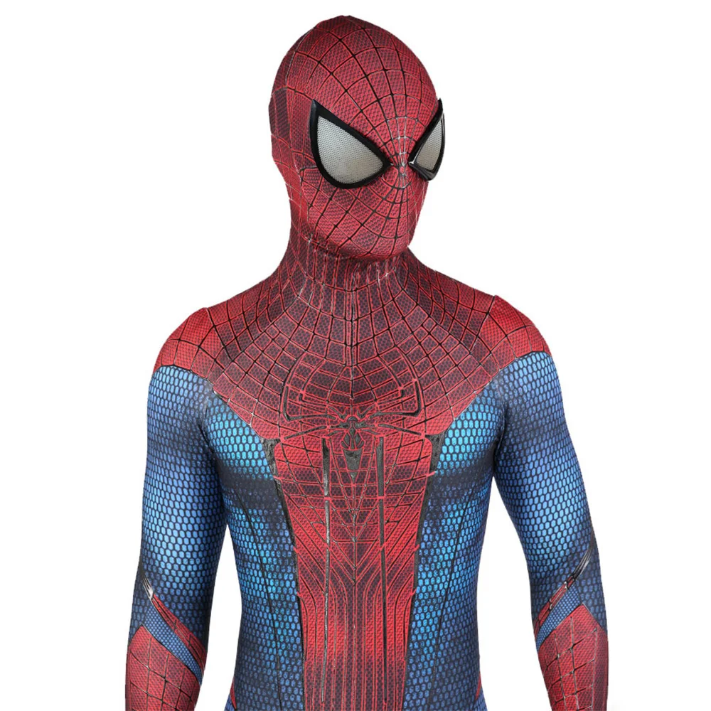 

Movie Amazing Spiderman Cosplay Costume Superhero Original 3D Printed Spandex Outfit Andrew Garfield Costume Halloween Cosplay