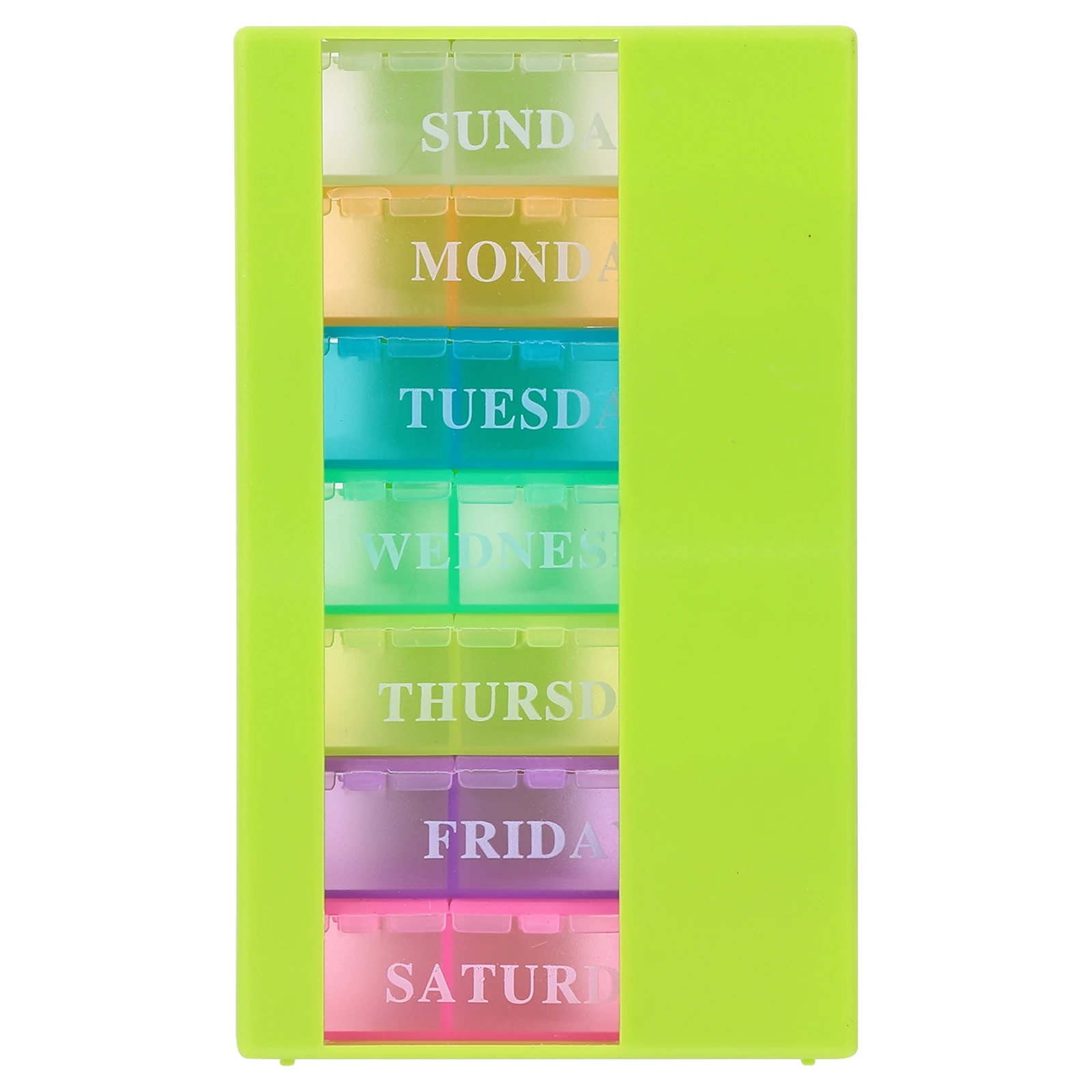 

Weekly Pill ganizer 7 Day Portable Medicine Container Small Size Travel 21 Compartment Pill Box Daily Vitamin Storage