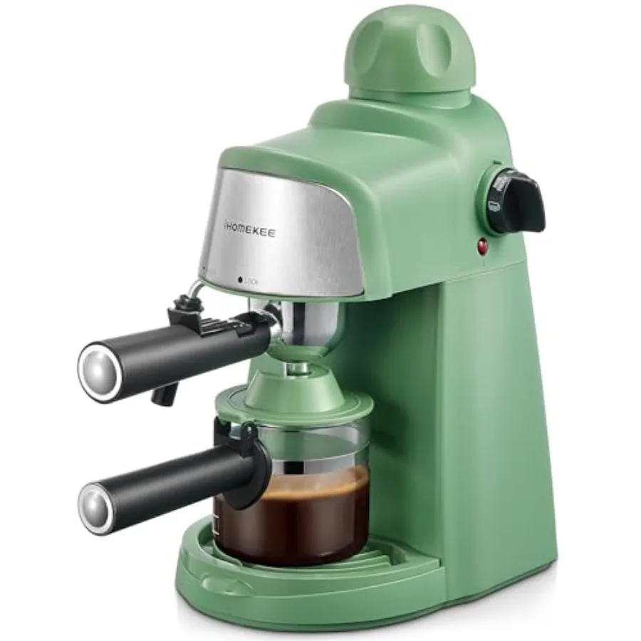 

Espresso Machine, 3.5Bar Espresso and Cappuccino Machine with Preheating Function, 4 Cup Coffee Maker with Milk Frothing Functi
