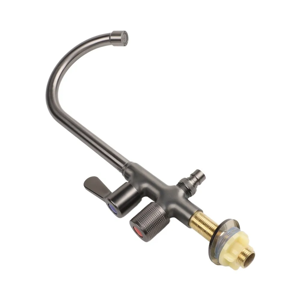 Freeze for proof Garden Faucet Garden Sink Faucet Outdoor Faucet for g1 2 Interface 360 Degree Rotation Independent Switches
