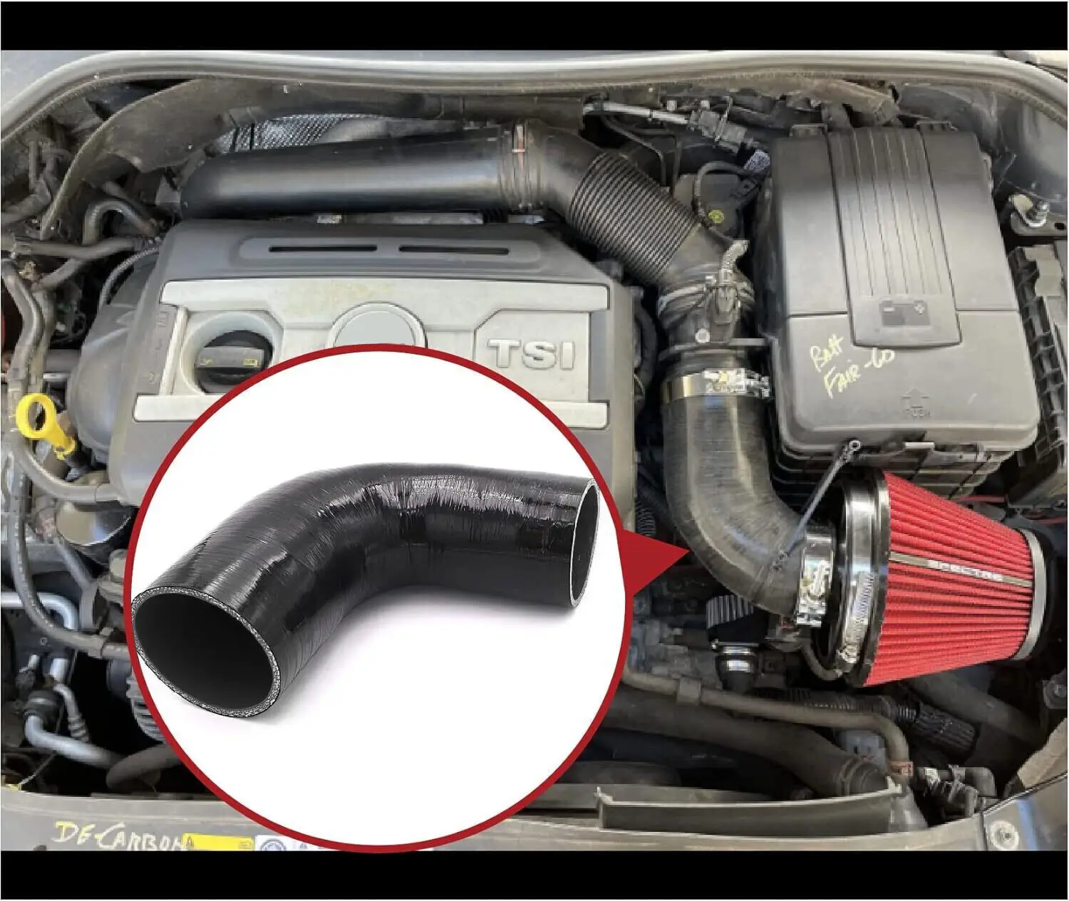 ユニバーサル 4 層 3 インチ高品質 90 度エルボーカプラー ターボ配管接続用シリコンホース 吸気配管用 ブラック