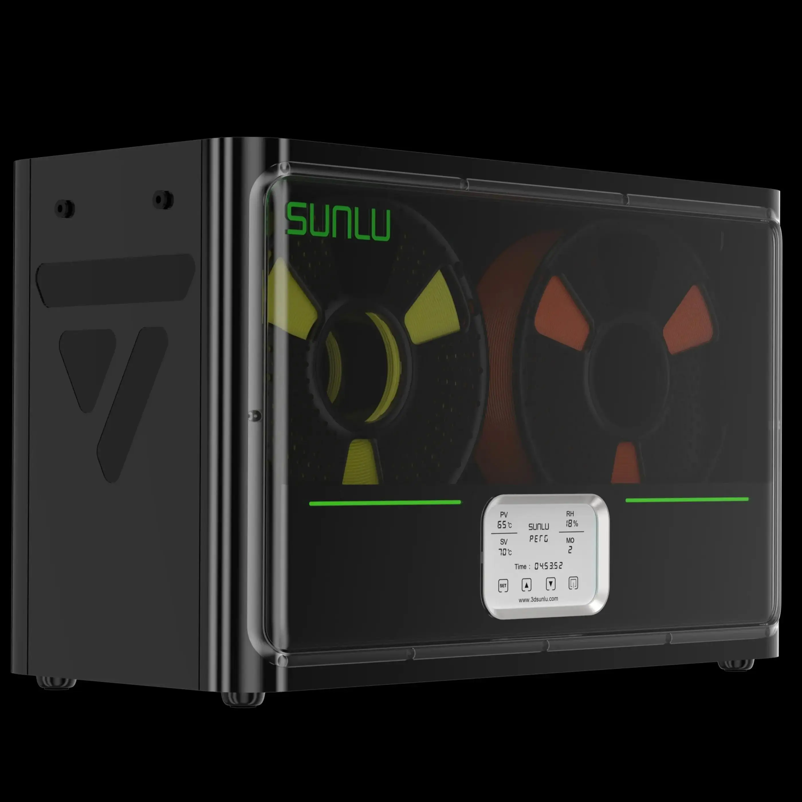 SUNLU S4 Filament Dryer Box, Drye Box for 3D Filament Storages Dryer 4 Spools Filament with Temperature Balance