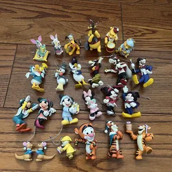 1piece 2-9cm Disney original Classic Princess Mickey Minnie Goofy action Figure Collectible Model Toy christmas tree ornament