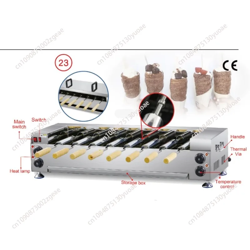 Chimney cake maker, oven, oven, waffle maker, bread roll roaster