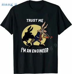 Trust Me Im An Engineer T Shirt For Men Pure Cotton Vintage T-Shirt Round Neck Engineering Tees Classic Clothes Plus Size