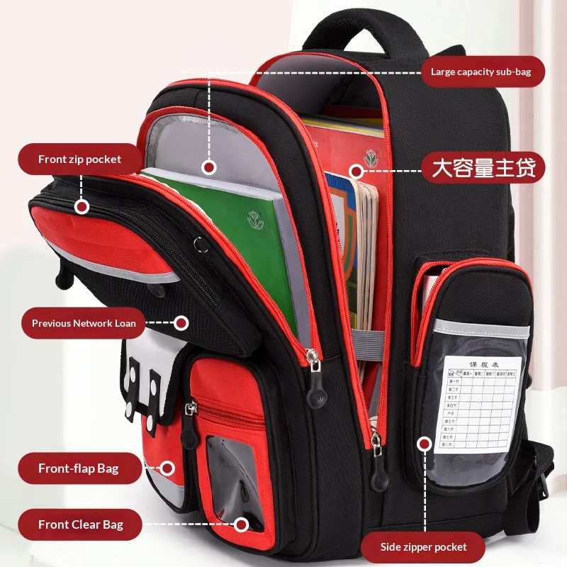Ransel Pola Astronot Tas Pelajar Kapasitas Besar untuk Anak-anak Pria Wanita - Tas Bahu Tas Hiking Perjalanan Multifungsi