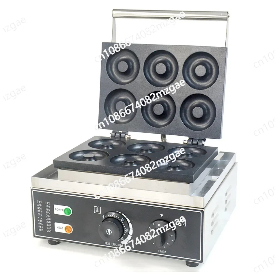 Commercial nine-grid doughnut machine electric round cake fragrant shortbread machine snack equipment
