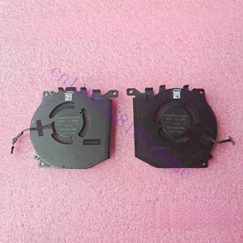 

New Laptop CPU GPU Cooling Fan For Alienware X16 R1 EG50050S1-CL10-S9A EG50050S1-CL20-S9A 0PDJFP 0W3YTN Cooler Radiator fan