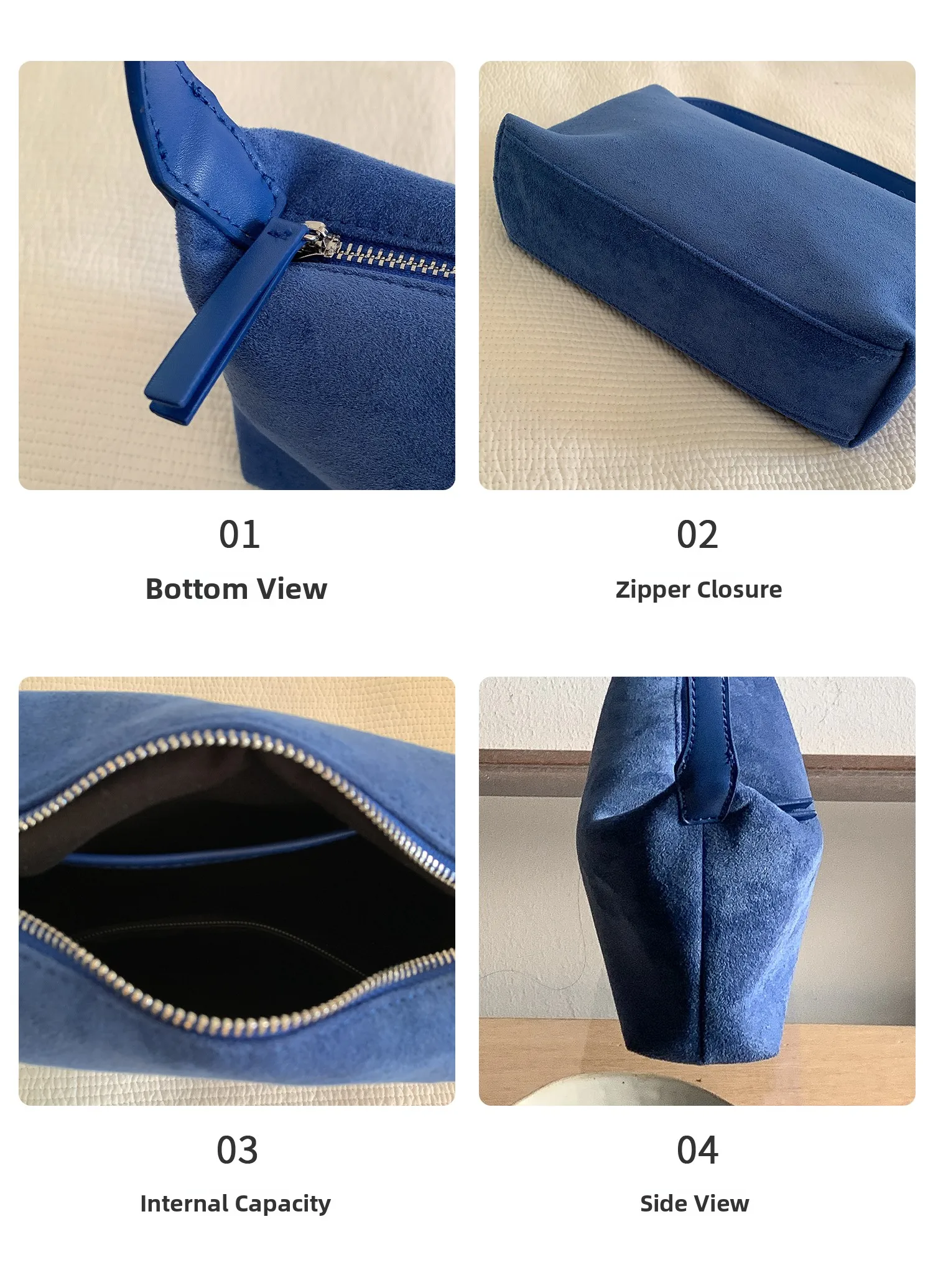 Bolso de Hombro de Gamuza a la Moda para Mujer, Bolso de Mano EMORRIN, Estilo Retro Otoño Invierno, Forro de Poliéster