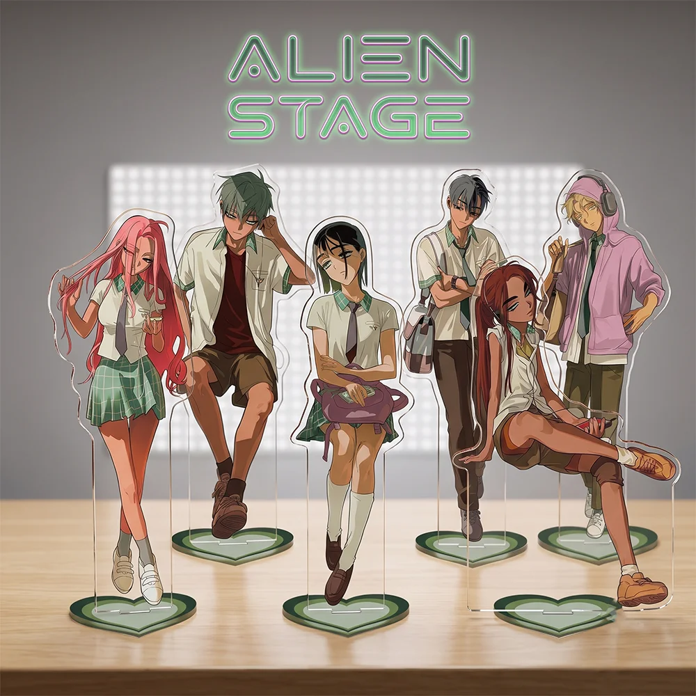 ALIEN STAGE Mizi Till Ivan Luka Sua Hyuna Preppy Ver 10&15CM Double Sided Acrylic Stand Keychain Anime Stand Desk Decor  Gift