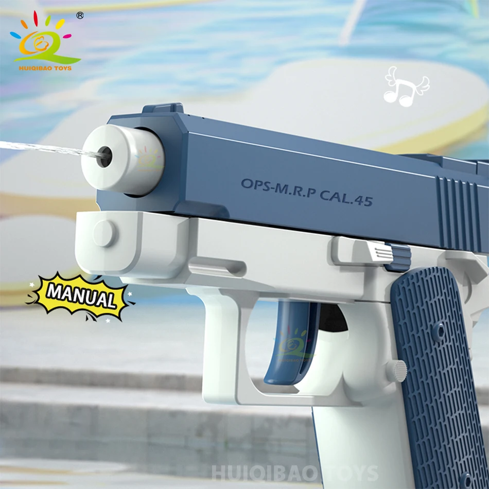 2025 M1911 물총 권총 슈팅 장난감 자동 여름 야외 놀이 수상 스포츠 해변 장난감 어린이를위한 소년 소녀 성인 선물