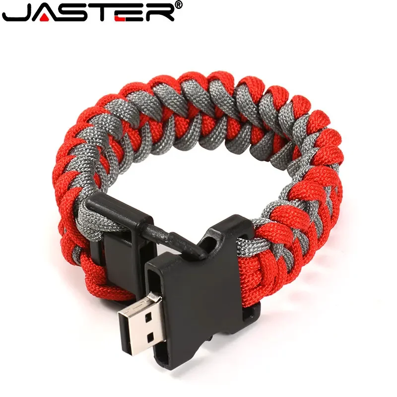 New Nylon Braided Bracelet USB Flash Drive 64GB 4 Colors Creative Gift Pen Drives 32GB 16GB 8GB 4G Funny Memory Stick 2.0 U Disk