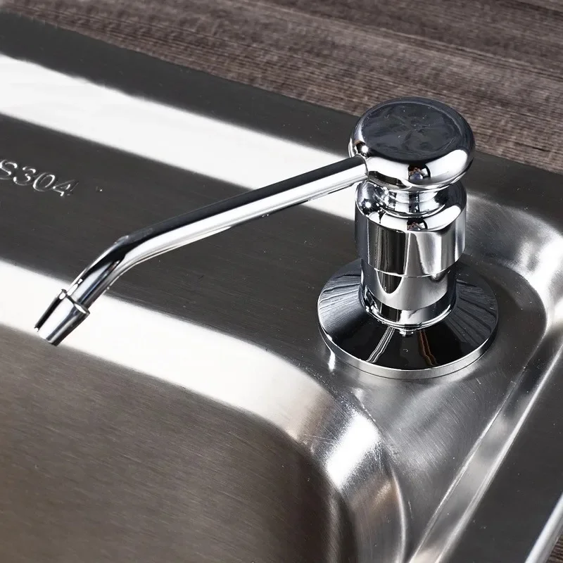 

Black/Silver Brass Liquid Soap Dispenser Pump Head Kitchen Accessory Soap Dispenser Sink Replacement Hand Press Liquid Dispenser