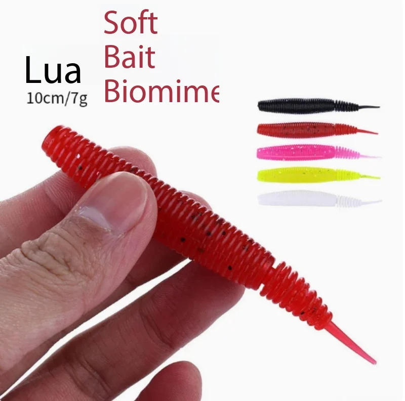 

10cm 7g Artificial Pupa Soft Worm Bait SO109 Bagged Wholesale Kit Salt Scent High Elastic Flexible Slow Sink Fishing Lure