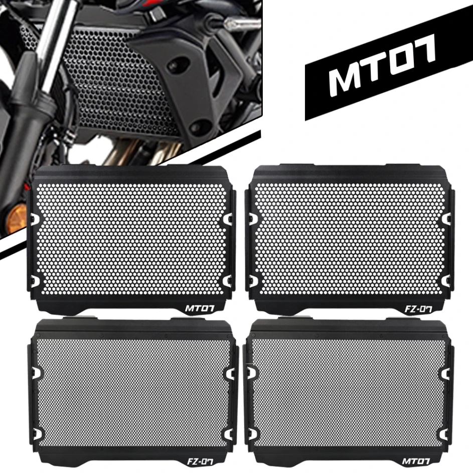 FOR YAMAHA MT-07 FZ-07 MT07 MT FZ 07 2021 2022 2023 FZ07 MT mt 07 Motorcycle Radiator Grille Guard Cover Fuel Tank Protect 2024