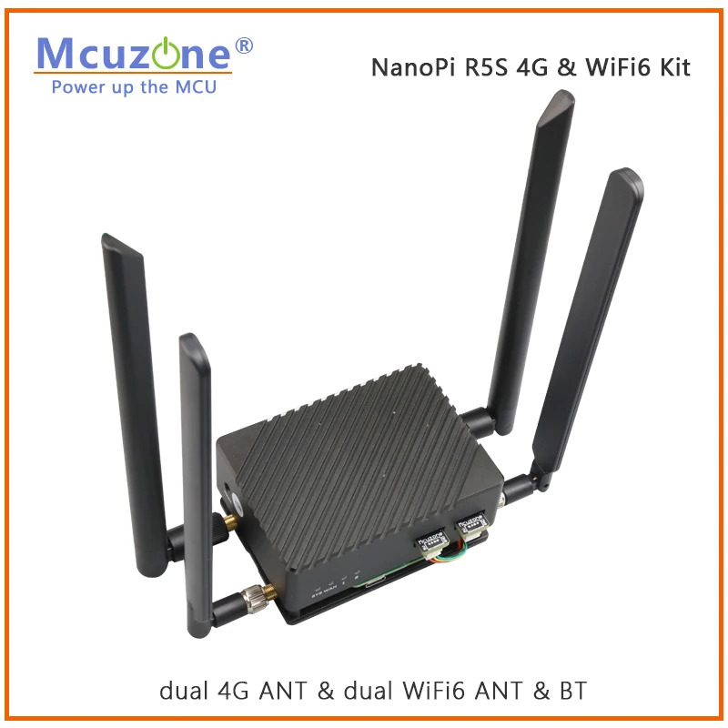 Imagem -04 - Nanopi R5s_4g & Wifi6 Kit4g Driver-livre Intel Ax200 8265c Mt7921k Debian Andriod Ubuntu Lede