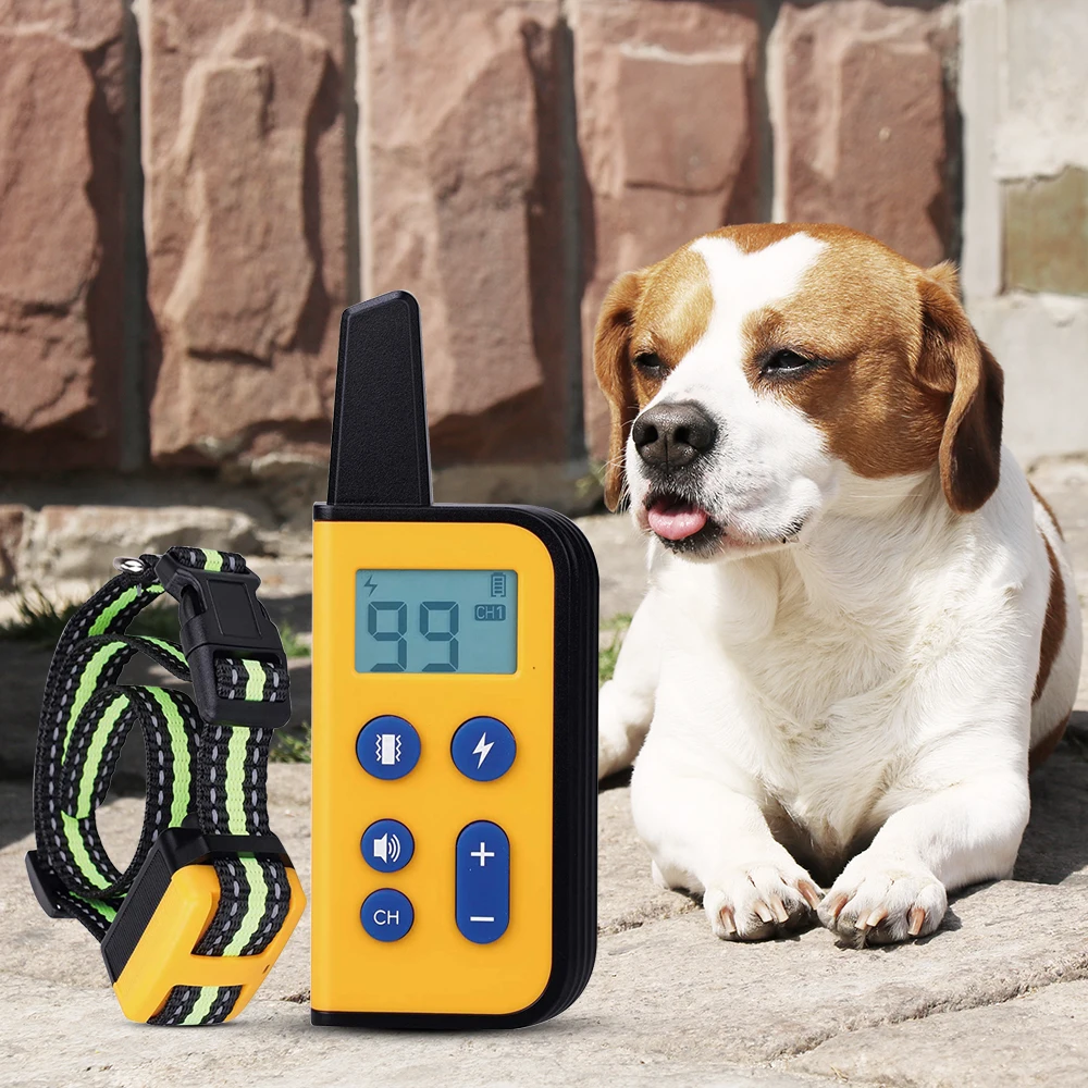 

Smart Dog Shocking Collar with Remote IP67 Waterproof 3 Training Modes New Dog Training Collar for Pet Training