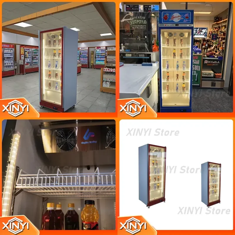 Factory direct convenience store commercial display cooler single temperature numerical control air cooling adjustable shelf