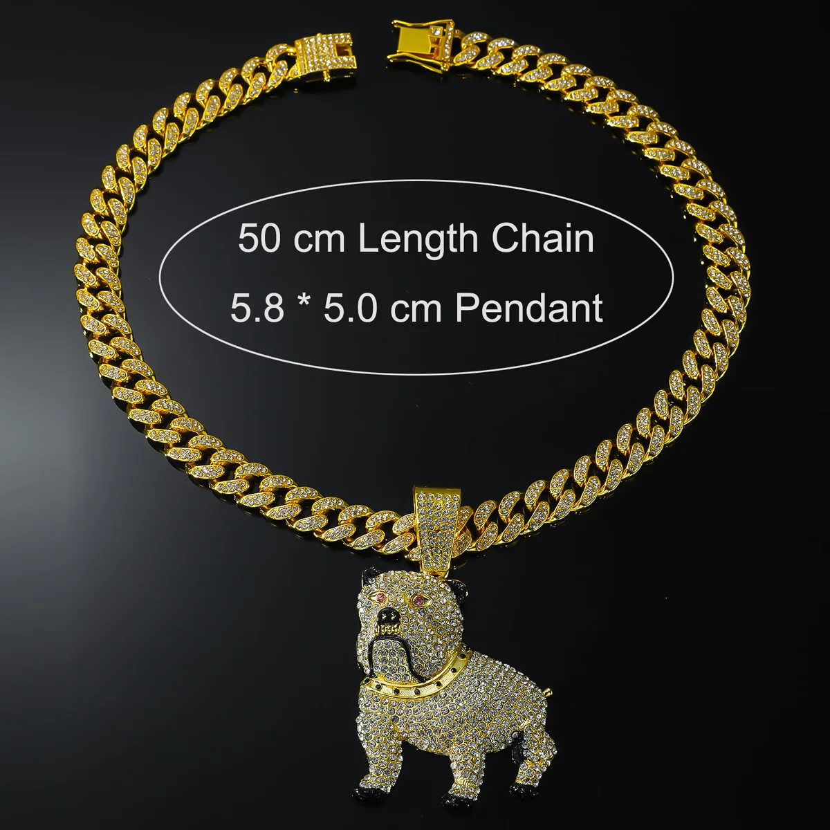 Bully Hound Microencrusted Zircon Hip Hop Hipster pendant for men