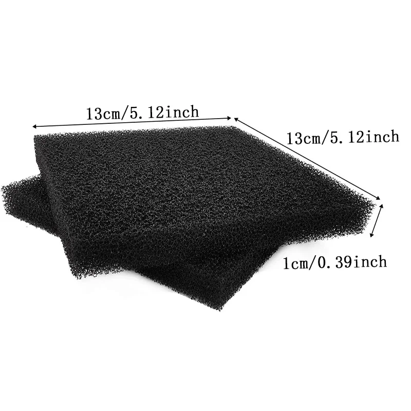 5-20 قطعة إسفنجة مرشحة الكربون المنشط 13x13x1 سنتيمتر عالية الكثافة ل 493 لحام امتصاص الدخان ، سيارة التيار المتناوب لتنقية الهواء ، شفاط المطبخ