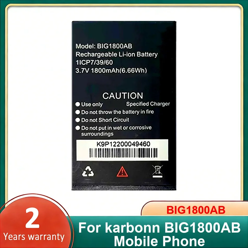 

Аккумулятор для мобильного телефона Karbonn BIG1800AB, мощные батареи BIG1800AB