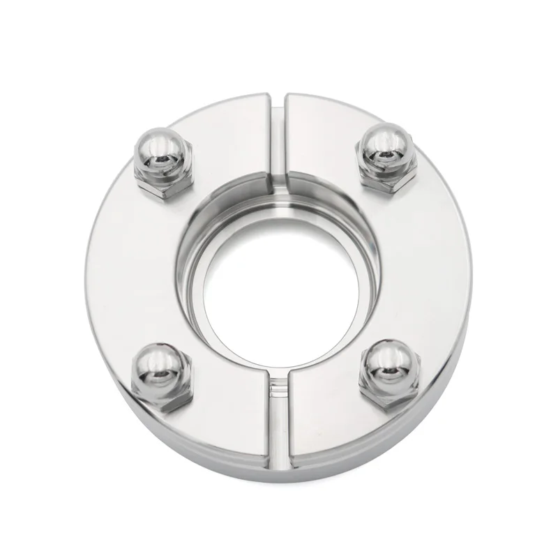 SS316L Stainless Steel Sterile Flange Connector Aseptic Flange Food Pharmaceutical Equipment Accessory Outer Diameter 38 51mm