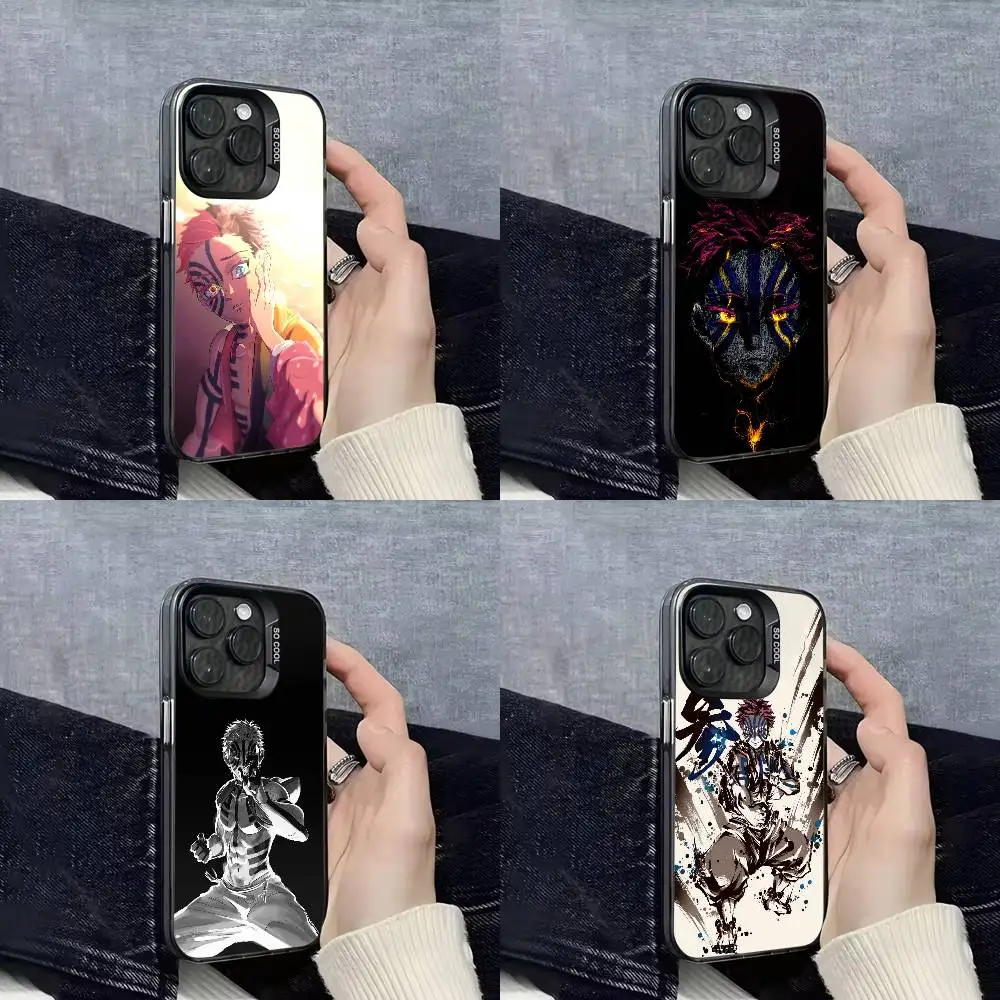 

Akaza D-Demon S-Slayer Phone Case For iPhone 16,15,14,13,12,11,Mini,Pro,E,SE4,XS,MAX Black IMD Box