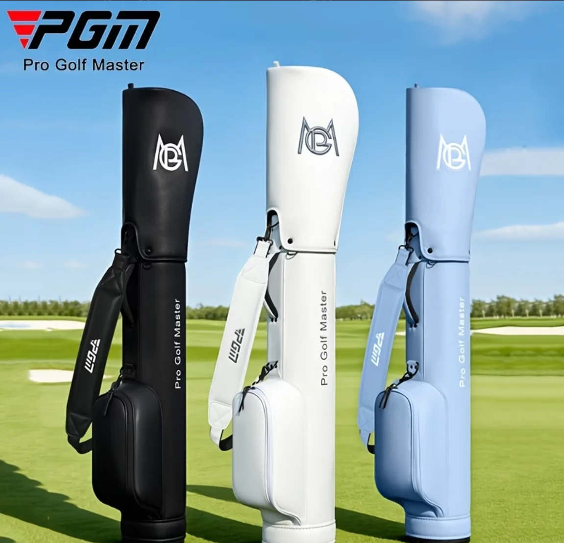 

The PGM full-length golf bag can hold up to 12 clubs—an ultra-lightweight, portable, and large-capacity golf cart bag suitable f