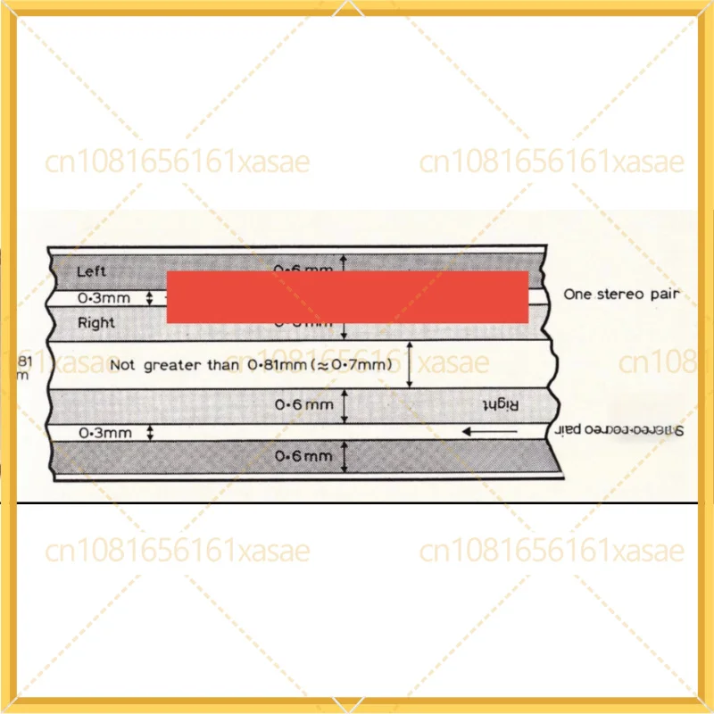 Cassette Deck Azimuth Calibration Tape V3.0, Fit for Nakamichi, Akai & Other Adjustable Guide Fork Decks