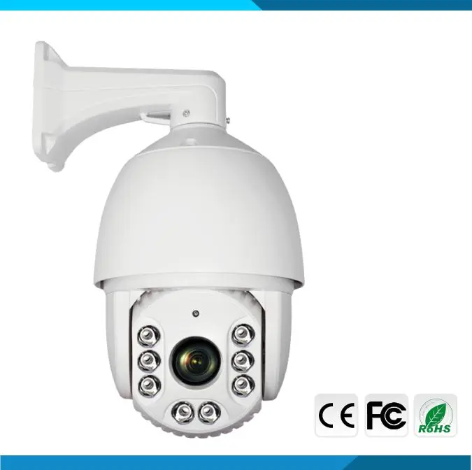 الإسكان المعدني 360 درجة التكبير كاميرا متحركة RS485 التناظرية الأشعة تحت الحمراء عالية السرعة كاميرا بشكل قبة 1000TVL PTZ 30X كاميرا بصرية خارجية DC12V