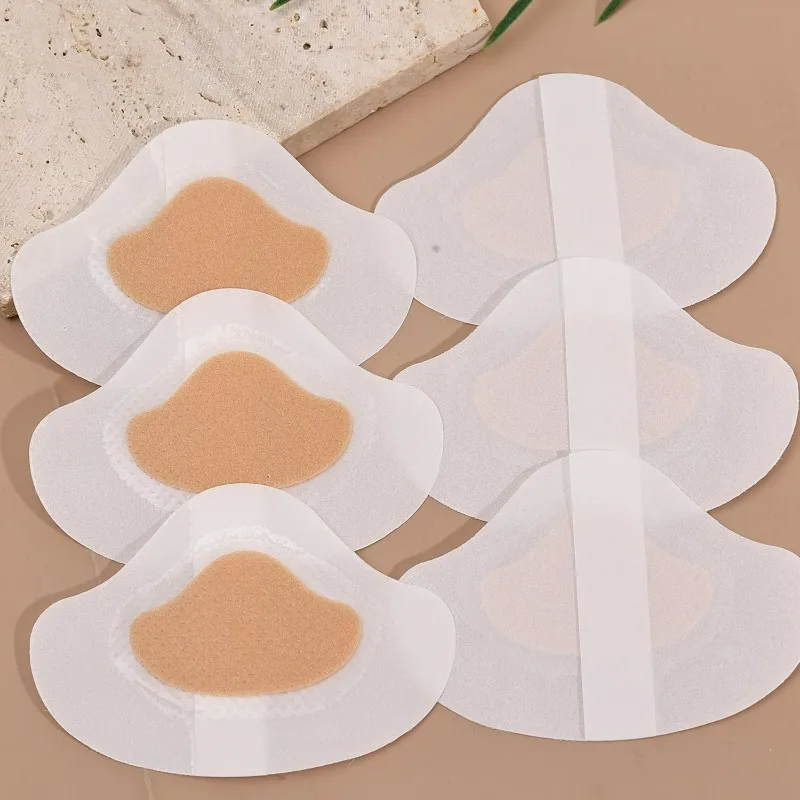 10/200Pcs PE Convex Shape Gel Grip Heel Stickers Adhesive Blister Pad Heel Liner Shoe Stickers Pain Relief Plaster Care Cushion