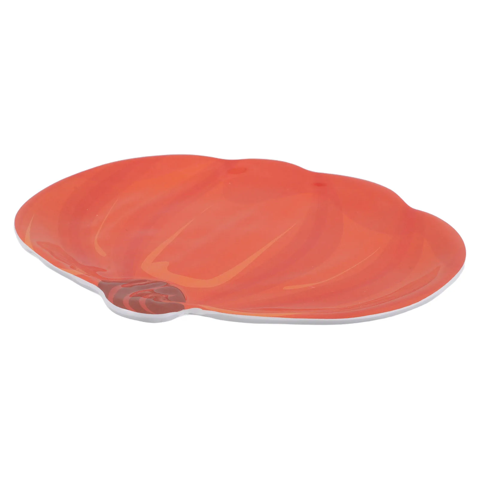 

Pumpkin Plate Halloween Pumpkin Shaped Irregular Melamine Serving Dish Party Appetizers Desserts Table Decoration