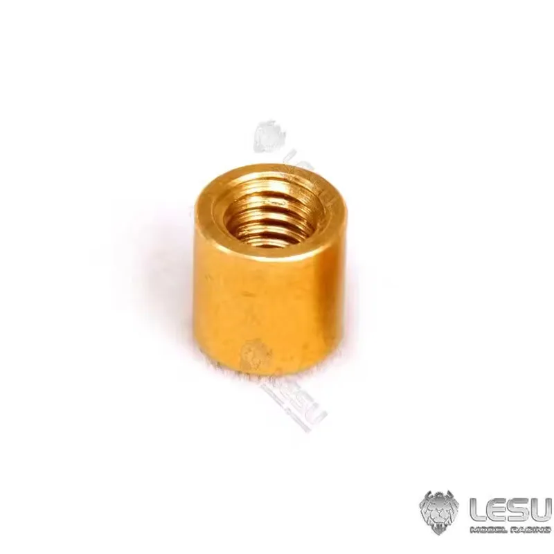 5PCS LESU Brass Weld Nozzle Nut Part For 1/14 Hydraulic Radio Control Excavator Loader Truck Connect Pipe For Tamiya Toy Model