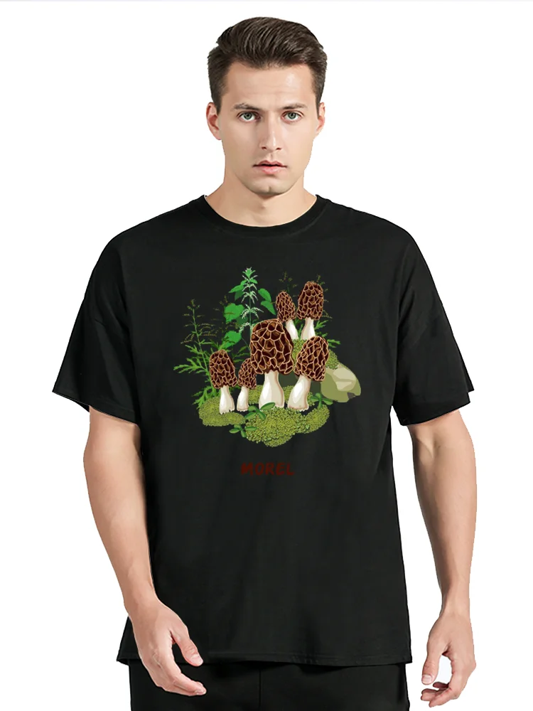 

T Shirt Mushroom Pattern Series T-shirt Men Women Cotton Gifts Graphic TShirt Men Clothing Oversized Tees Tops