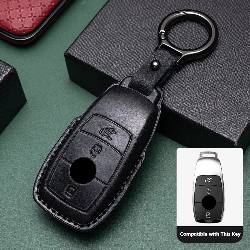 For C260L GLA GLC300L GLE E300L A200L Car Key Cover Key Holder Protective Shell Auto Key Bag Accessories