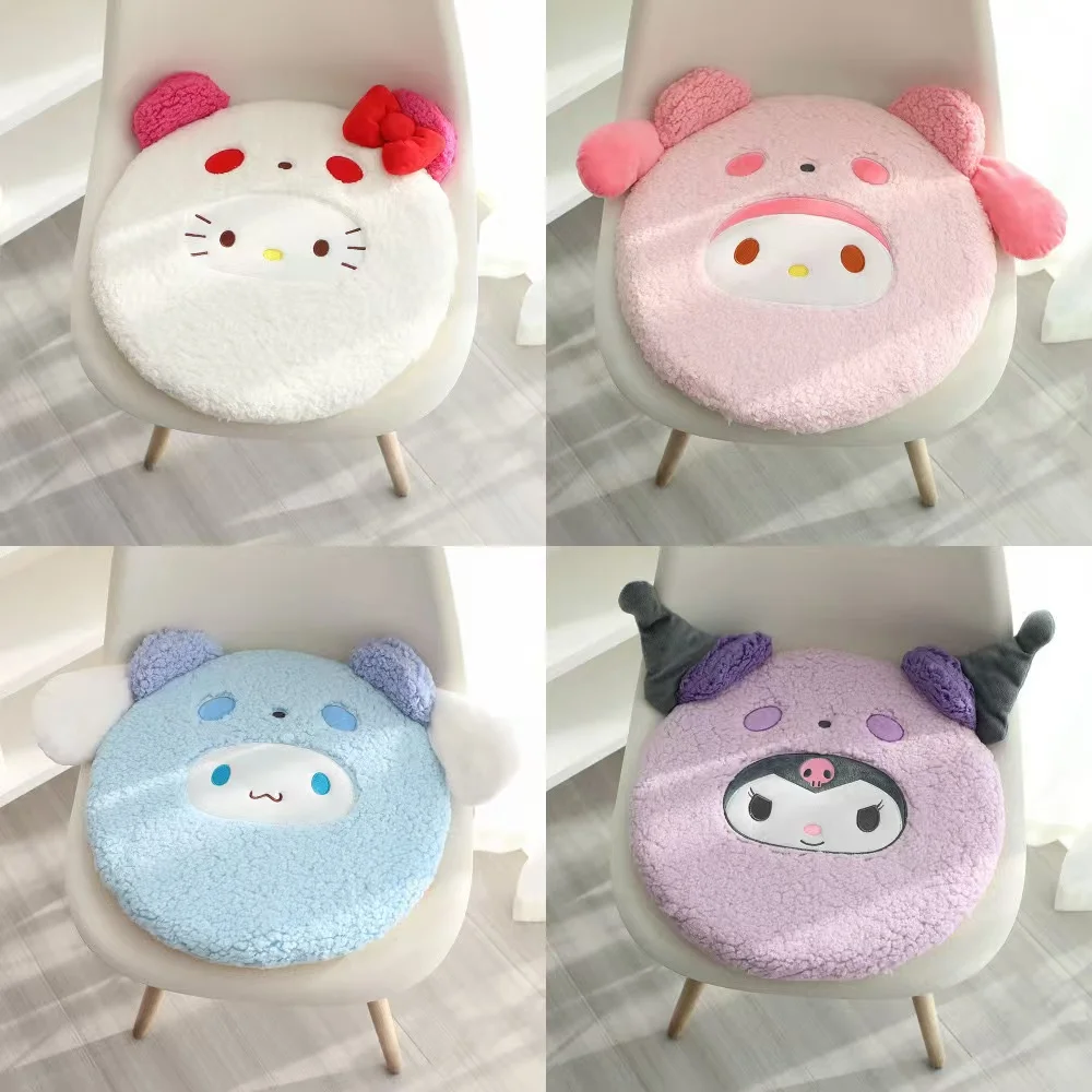 

Anime Sanrio Hello Kitty Kuromi Cute Cartoon Head Plush Pillow Sofa Bedside Cushion Car Cushion Nap Pillow Birthday Gifts Girl