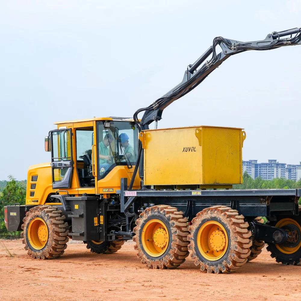 2025Macchinari per la foresteria Legno di canna da zucchero Log Fertilizzante in legname Colture materiale 6 Forwarder con ruote per uso in foresta e allevamento